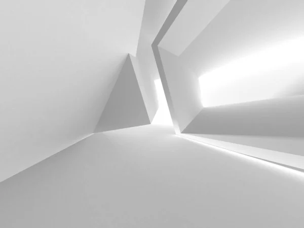 Abstract White Architecture Design Concept Illustrazione Del Rendering — Foto Stock