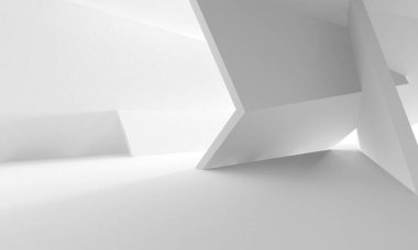 Aydınlatılmış koridor iç tasarımı. Boş Oda İç mimarisi. 3 Boyutlu Hazırlama