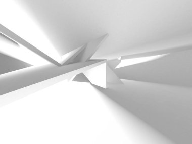 Aydınlatılmış koridor iç tasarımı. Boş Oda İç mimarisi. 3 Boyutlu Hazırlama