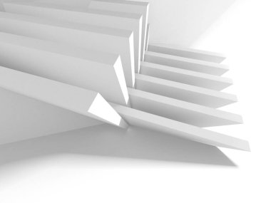 Aydınlatılmış koridor iç tasarımı. Boş Oda İç mimarisi. 3 Boyutlu Hazırlama