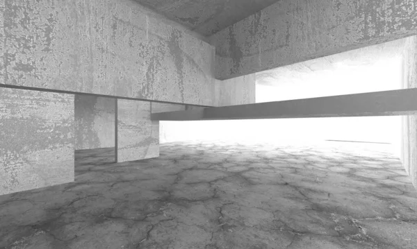 Soyut mimari arka plan. İçi boş beton döşeme. 3d hazırlayıcı