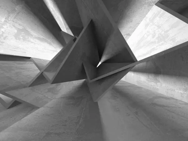 Soyut mimari iç plan. Boş beton oda. 3d hazırlayıcı