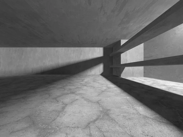 Soyut mimari arka plan. İçi boş beton döşeme. 3d hazırlayıcı