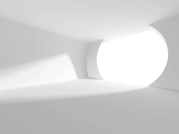概要ホワイトアーキテクチャ設計コンセプト 3Dレンダリングイラスト — ストック写真