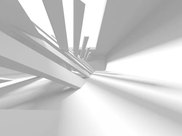 Abstract White Architecture Design Concept Inglês Ilustração Renderização — Fotografia de Stock