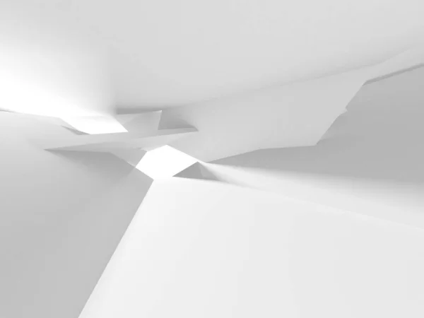 White Modern Background. Abstract Building Concept. 3d Render