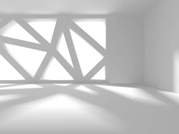 Abstract White Architecture Design Concept Inglês Ilustração Renderização — Fotografia de Stock