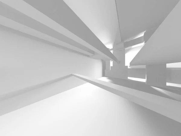Contexte Moderne Blanc Concept Construction Abstrait Render — Photo