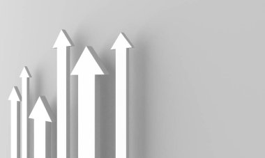 Ok işi konsepti. Minimalist tasarım. 3d hazırlayıcı