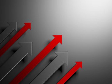 Yaratıcı grafik okları arka planda hareket ediyor. Soyut geometrik tasarım. 3d hazırlayıcı