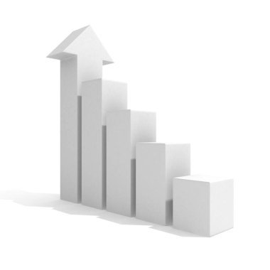 Ok işi konsepti. Minimalist tasarım. 3d hazırlayıcı