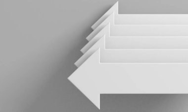 Okçular boş pazarlamayı soyut hale getirir. İş konsepti duvar kağıdı. 3d hazırlayıcı