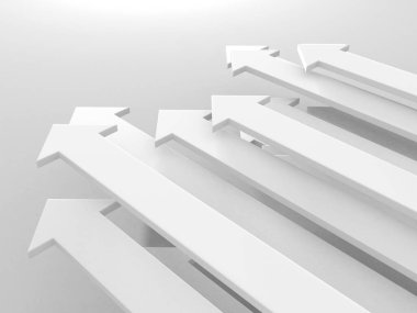 Ok işi konsepti. Minimalist tasarım. 3d hazırlayıcı