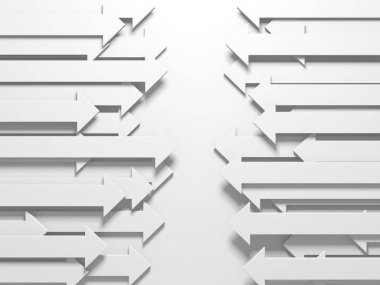 Okçular boş pazarlamayı soyut hale getirir. İş konsepti duvar kağıdı. 3d hazırlayıcı