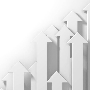 Ok işi konsepti. Minimalist tasarım. 3d hazırlayıcı