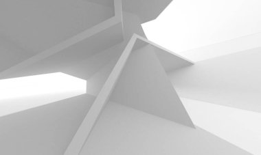 Aydınlatılmış koridor iç tasarımı. Boş Oda İç mimarisi. 3 Boyutlu Hazırlama