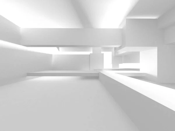 Koridor Iluminasi Desain Interior Ruang Kosong Latar Belakang Interior Render — Stok Foto