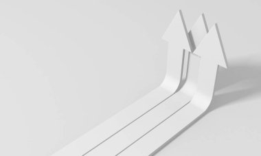 Ok işi konsepti. Minimalist tasarım. 3d hazırlayıcı