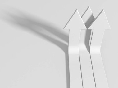 Okçular boş pazarlamayı soyut hale getirir. İş konsepti duvar kağıdı. 3d hazırlayıcı