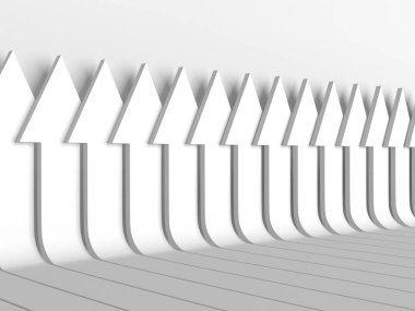 Yaratıcı grafik okları arka planda hareket ediyor. Soyut geometrik tasarım. 3d hazırlayıcı