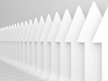 Ok işi konsepti. Minimalist tasarım. 3d hazırlayıcı