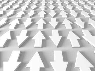 Ok işi konsepti. Minimalist tasarım. 3d hazırlayıcı