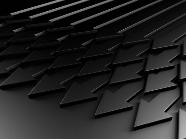 Yaratıcı grafik okları arka planda hareket ediyor. Soyut geometrik tasarım. 3d hazırlayıcı