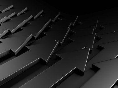 Ok işi konsepti. Minimalist tasarım. 3d hazırlayıcı