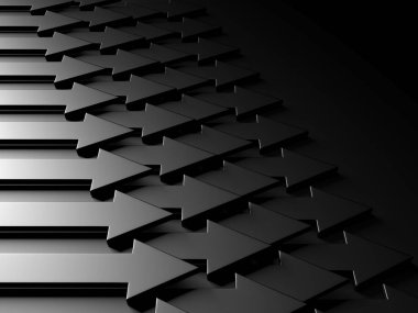 Ok işi konsepti. Minimalist tasarım. 3d hazırlayıcı