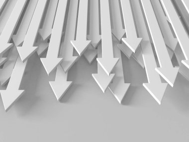 Ok işi konsepti. Minimalist tasarım. 3d hazırlayıcı