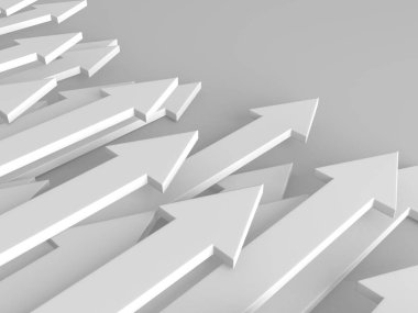 Yaratıcı grafik okları arka planda hareket ediyor. Soyut geometrik tasarım. 3d hazırlayıcı