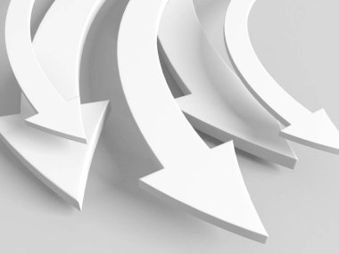 Yaratıcı grafik okları arka planda hareket ediyor. Soyut geometrik tasarım. 3d hazırlayıcı