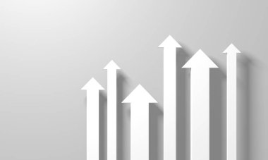 Okçular boş pazarlamayı soyut hale getirir. İş konsepti duvar kağıdı. 3d hazırlayıcı