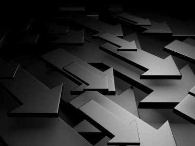 Ok işi konsepti. Minimalist tasarım. 3d hazırlayıcı