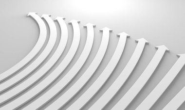 Ok işi konsepti. Minimalist tasarım. 3d hazırlayıcı