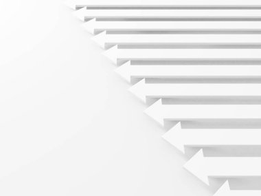 Ok işi konsepti. Minimalist tasarım. 3d hazırlayıcı