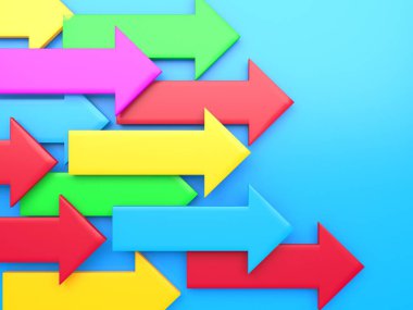 Ok işi konsepti. Minimalist tasarım. 3d hazırlayıcı