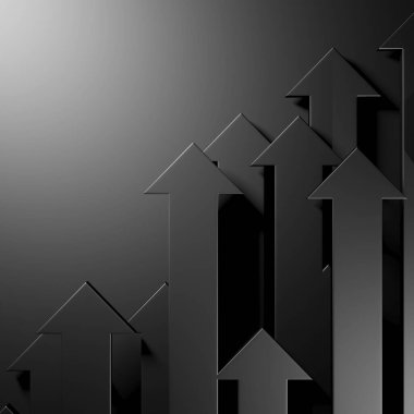 Yaratıcı grafik okları arka planda hareket ediyor. Soyut geometrik tasarım. 3d hazırlayıcı