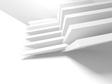 Aydınlatılmış koridor iç tasarımı. Boş Oda İç mimarisi. 3 Boyutlu Hazırlama