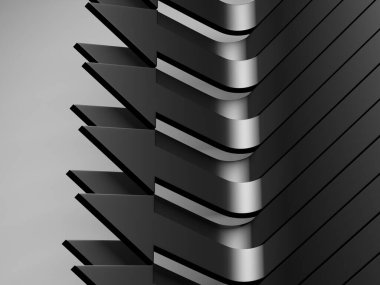 Ok işi konsepti. Minimalist tasarım. 3d hazırlayıcı