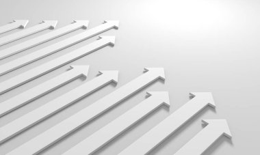 Ok işi konsepti. Minimalist tasarım. 3d hazırlayıcı