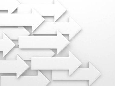 Ok işi konsepti. Minimalist tasarım. 3d hazırlayıcı