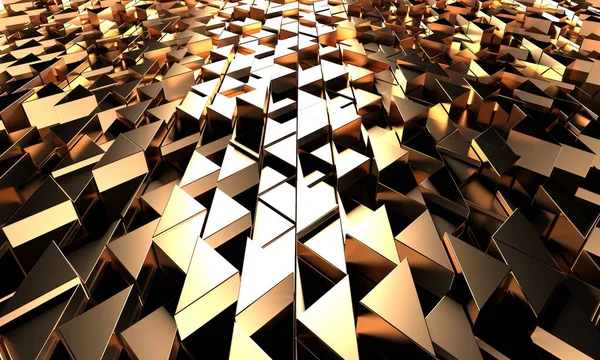 豪華な黄金の光沢の概要背景 3Dレンダリング — ストック写真