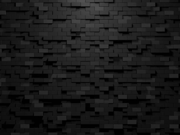 Abstrakte Dark Cubes Futuristischer Design Hintergrund Render Illustration — Stockfoto