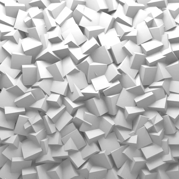 Weiße Würfel Strukturieren Abstrakter Futuristischer Hintergrund Darstellung — Stockfoto