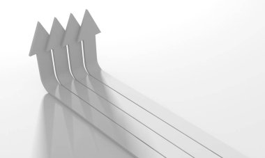 Yaratıcı grafik okları arka planda hareket ediyor. Soyut geometrik tasarım. 3d hazırlayıcı