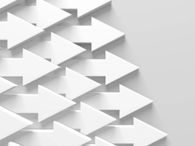 Ok işi konsepti. Minimalist tasarım. 3d hazırlayıcı