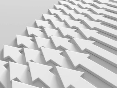 Ok işi konsepti. Minimalist tasarım. 3d hazırlayıcı