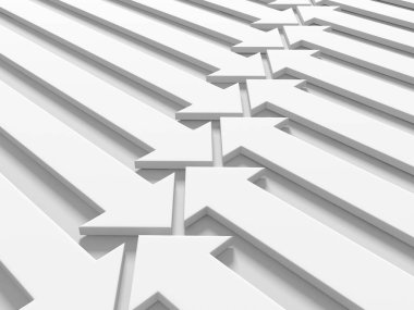 Yaratıcı grafik okları arka planda hareket ediyor. Soyut geometrik tasarım. 3d hazırlayıcı