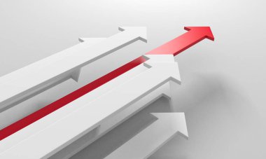 Yaratıcı grafik okları arka planda hareket ediyor. Soyut geometrik tasarım. 3d hazırlayıcı